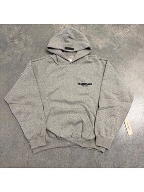 Fear Of God Essentials Hoodie Dark Oatmeal Size M Authentic New